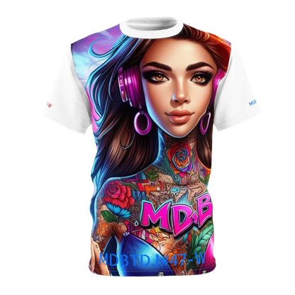 MDBTDJ#47-W Premium Art Tee Shirt - Tattooed Dj's Limited Edition - Unisex, T-Shirt, T-Shirts, Tattooed Djs Shop