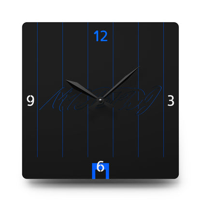 MDBTDJ#PSBLUW Premium Acrylic Wall Clock, Home Decor, Tattooed Djs Shop