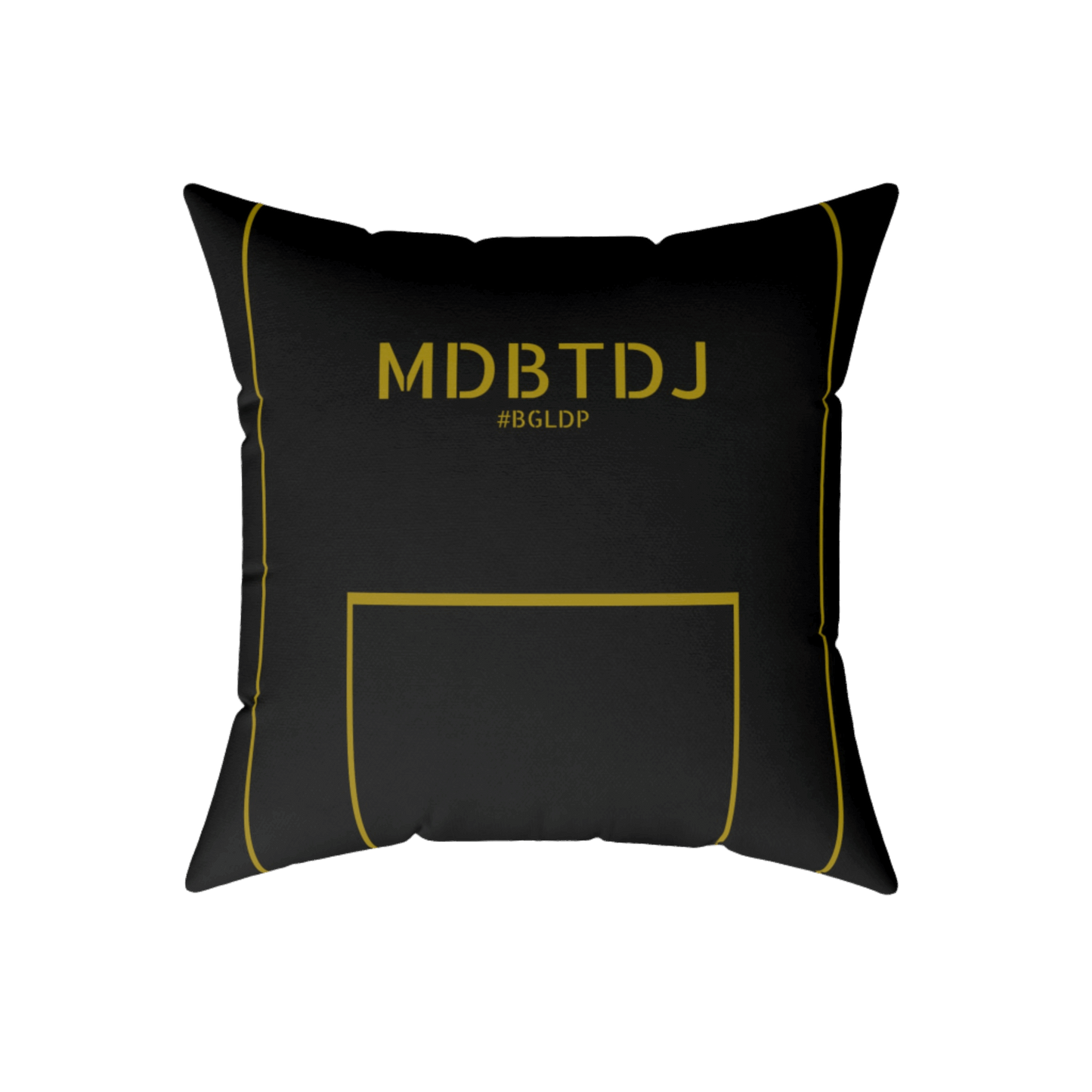 MDBTDJ#BGLDP Spun Polyester Square Pillow