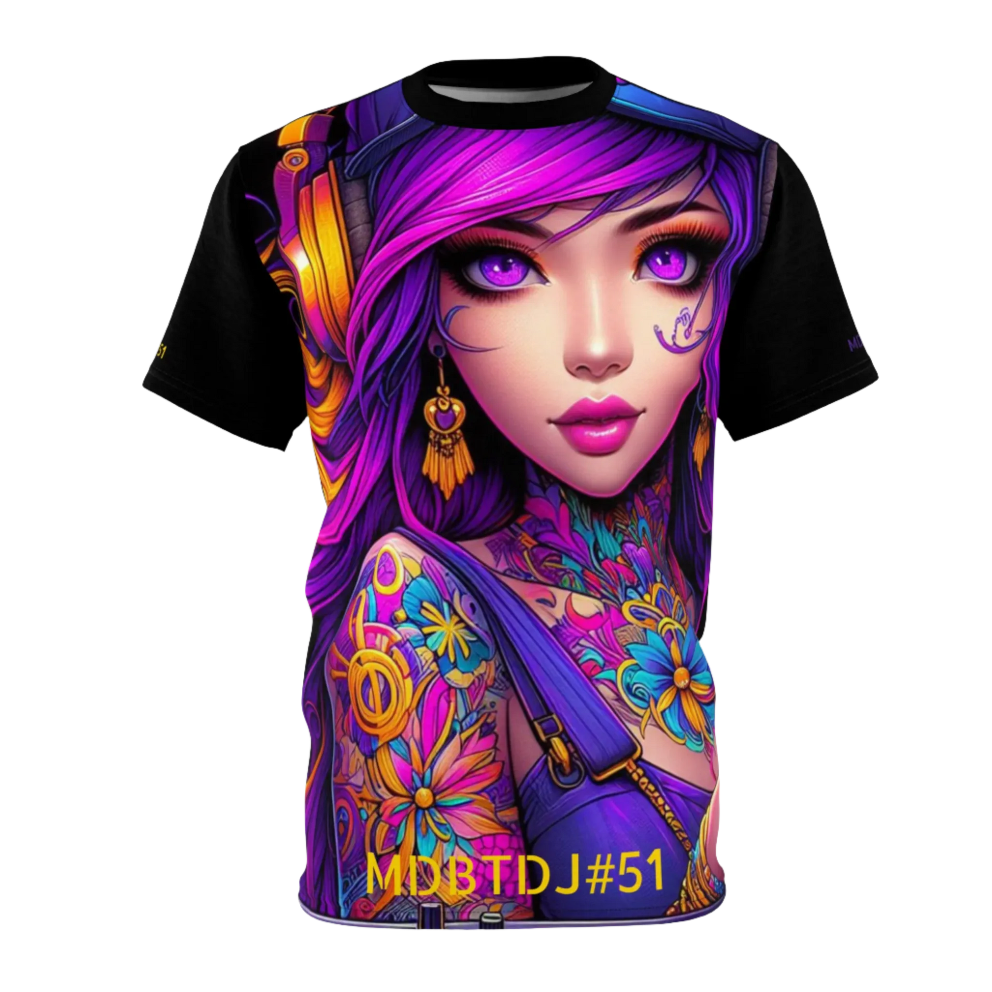 MDBTDJ#51 Premium Art Tee Shirt - Tattooed Dj's Limited Edition - Unisex, T-Shirt, T-Shirts, Tattooed Djs Shop