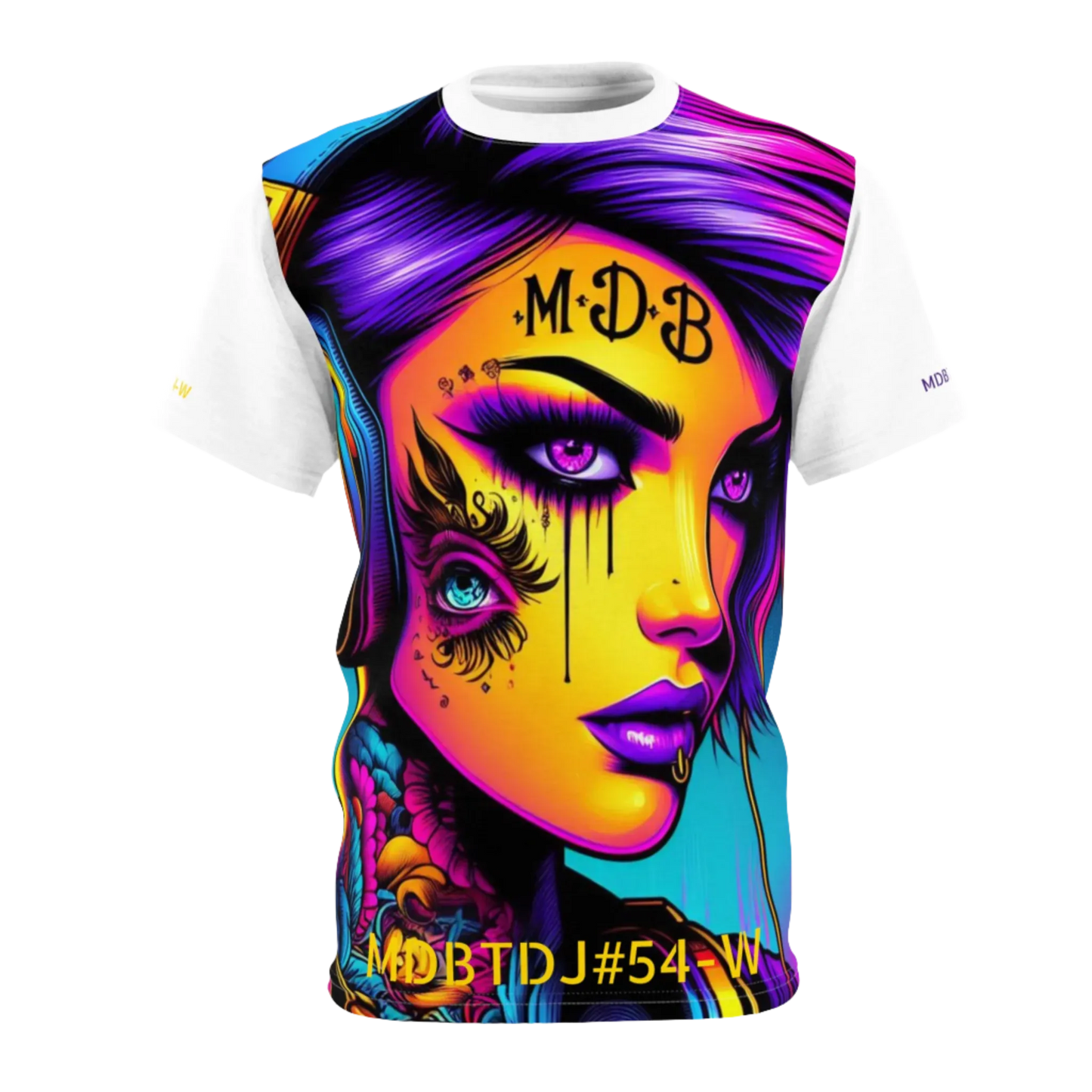 MDBTDJ#54-W Premium Art Tee Shirt - Tattooed Dj's Limited Edition - Unisex