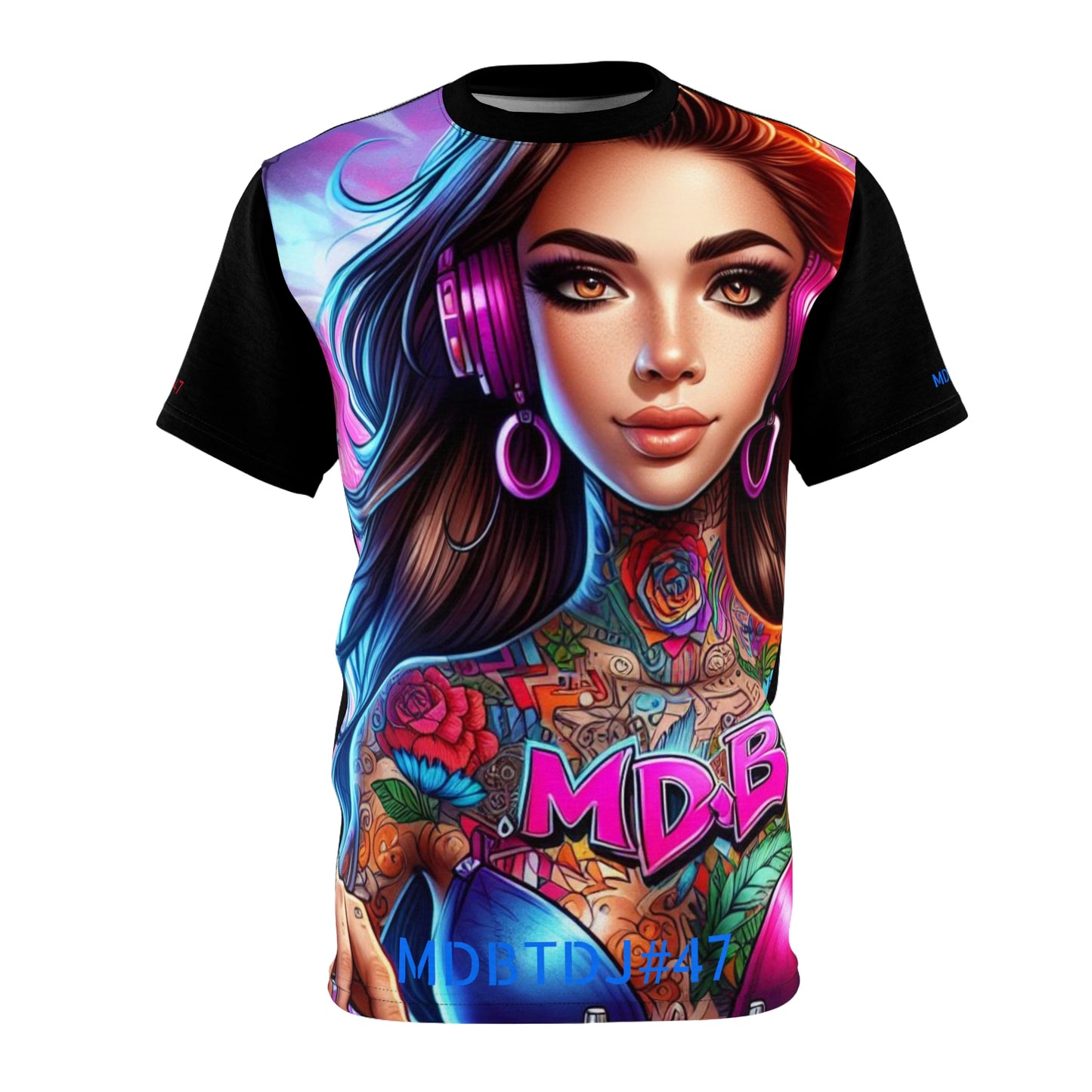 MDBTDJ#47 Premium Art Tee Shirt - Tattooed Dj's Limited Edition - Unisex