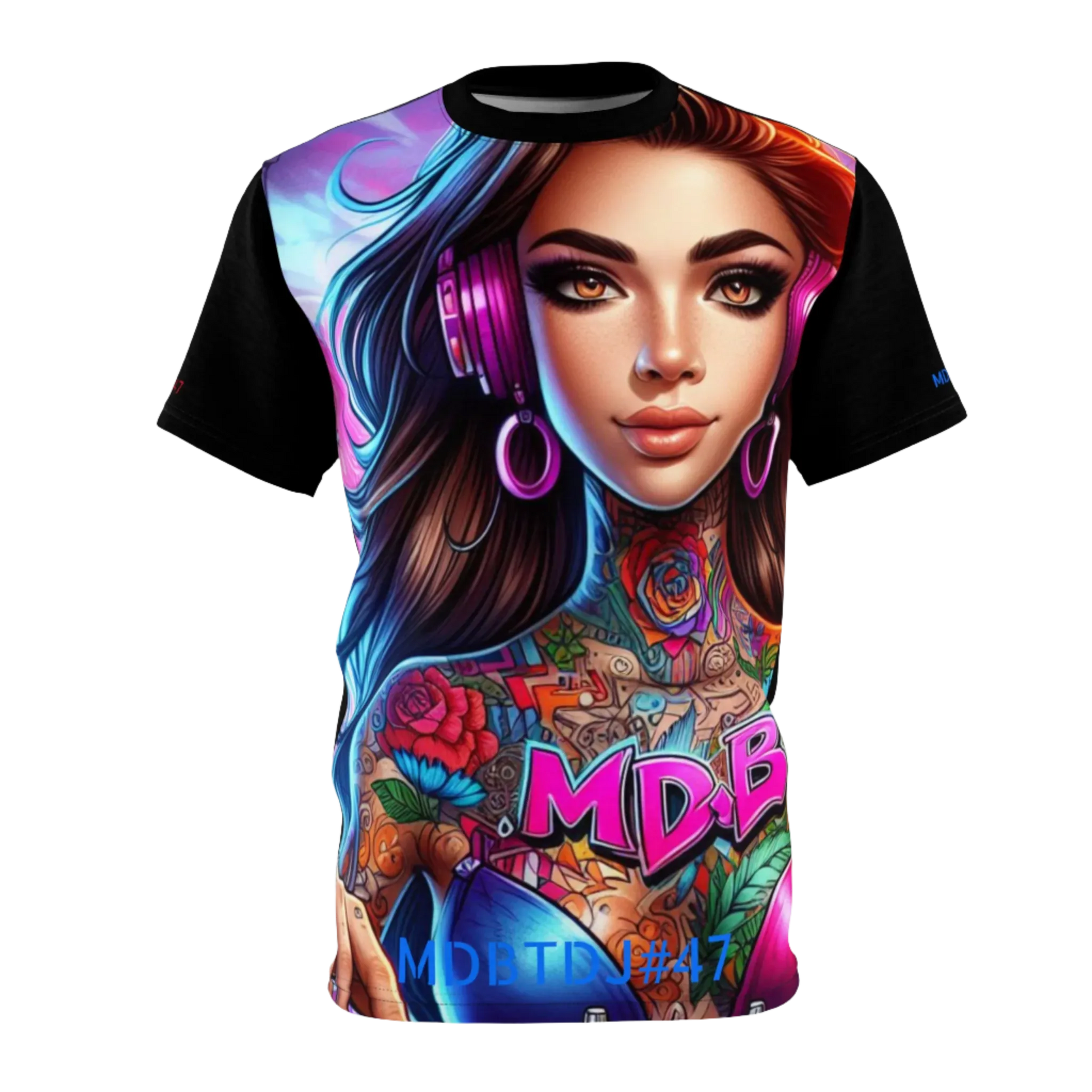 MDBTDJ#47 Premium Art Tee Shirt - Tattooed Dj's Limited Edition - Unisex, T-Shirt, T-Shirts, Tattooed Djs Shop