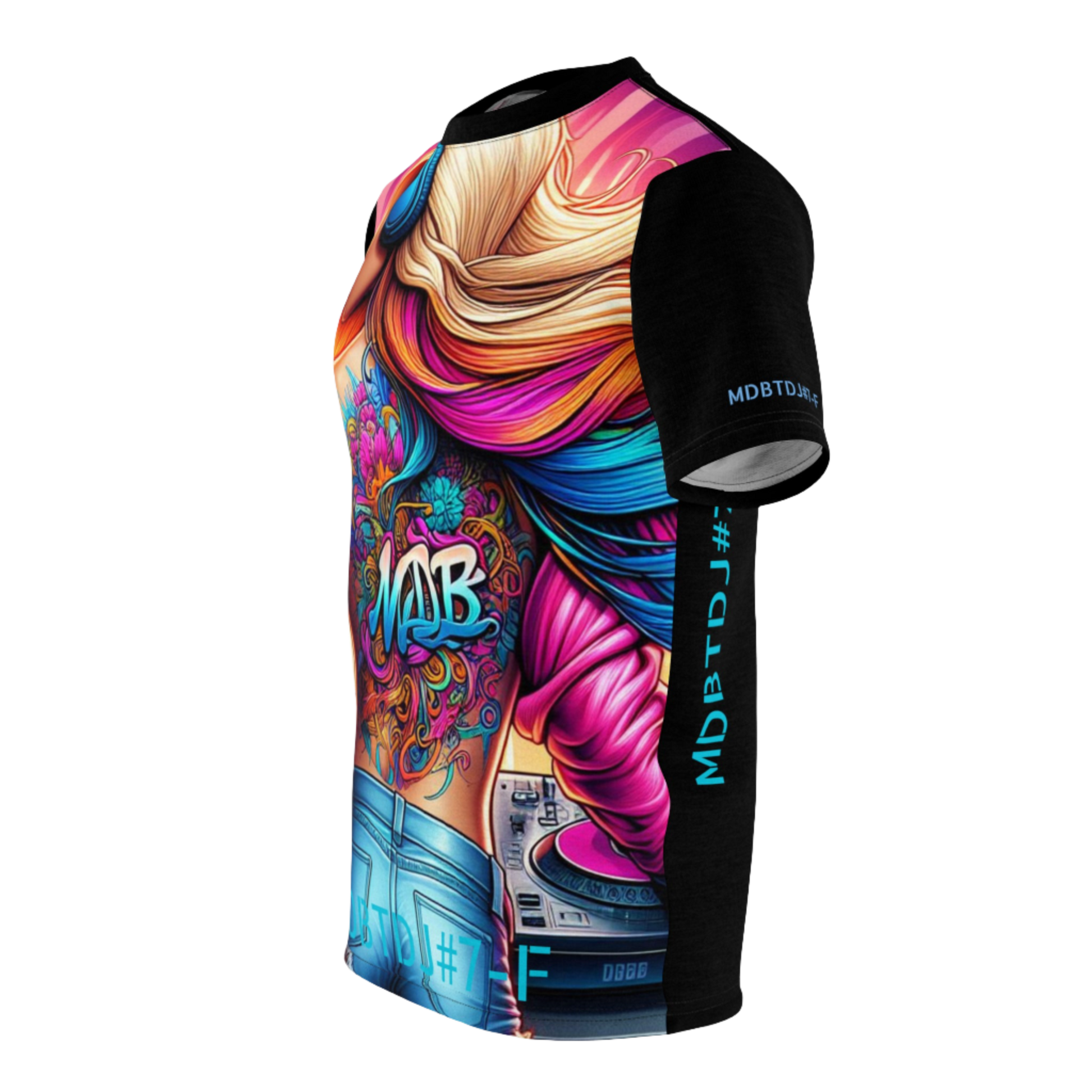 MDBTDJ#7-F Premium Tee Shirt - Tattooed Dj's Limited Edition - Unisex, T-Shirt, Clothing Tops, Tattooed Djs Shop