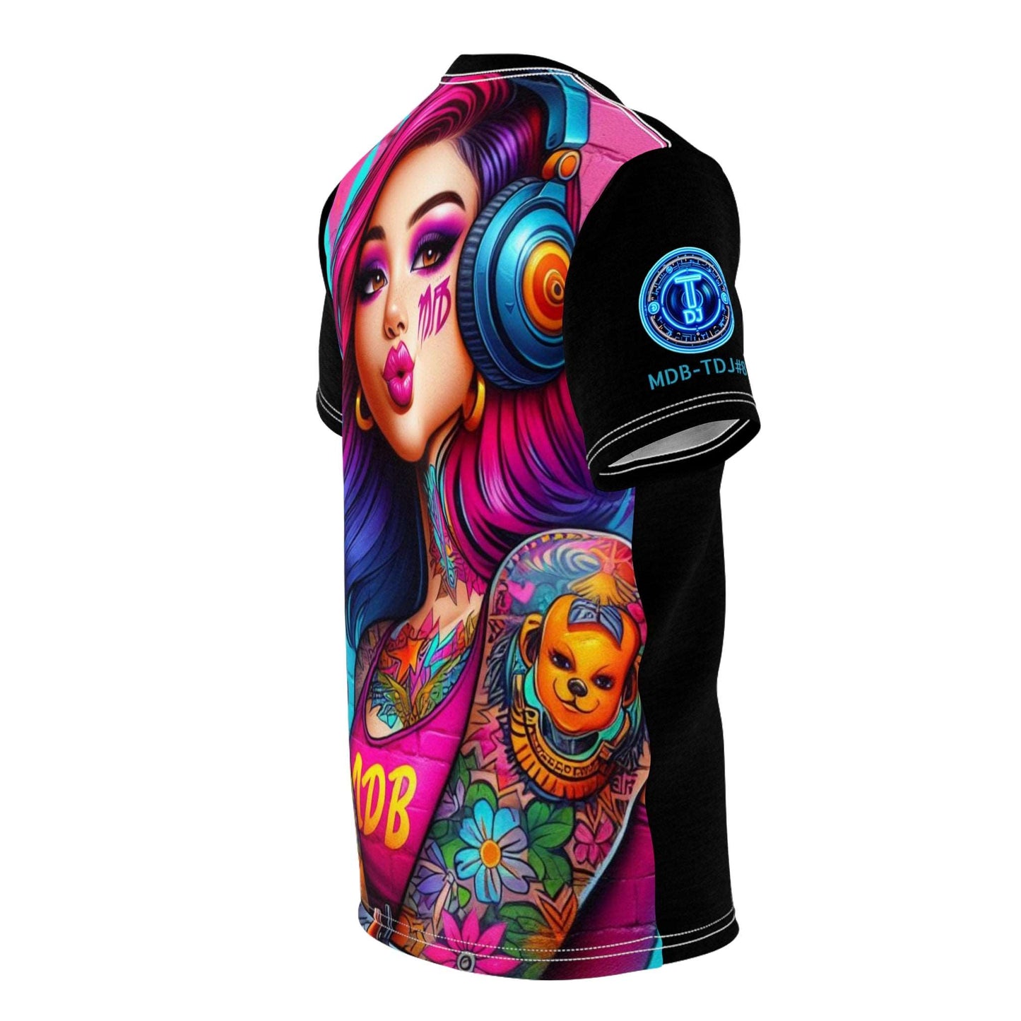 MDBTDJ#8 Unisex Cut & Sew Tee Tattooed Dj's Limited Edition, All Over Prints, Tattooed Djs Shop