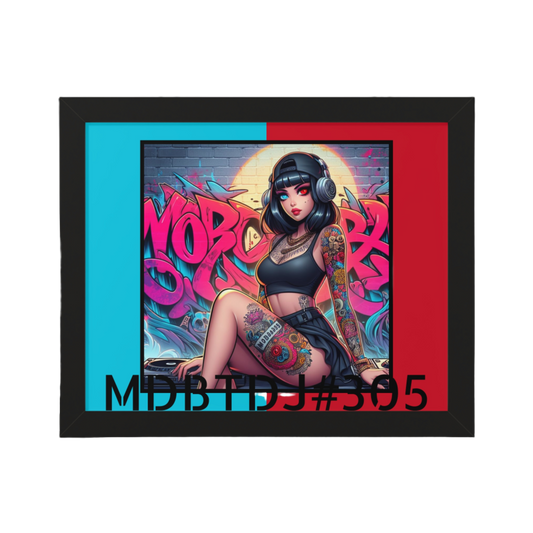 MDBTDJ#305 20x16 Tattooed Dj's LE Framed Horizontal Poster Wall Decor