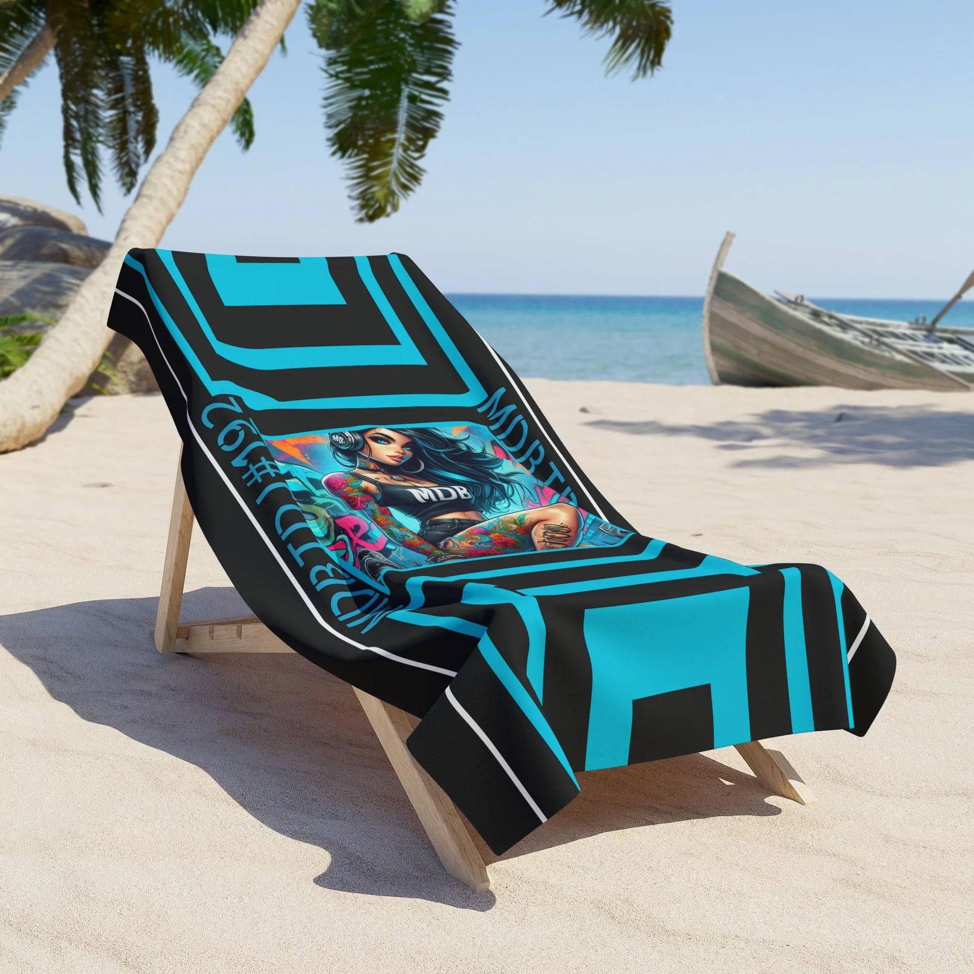 MDBTDJ#192T2DJ Beach Towel, Beach Towel, Uncategorized, Tattooed Djs Shop