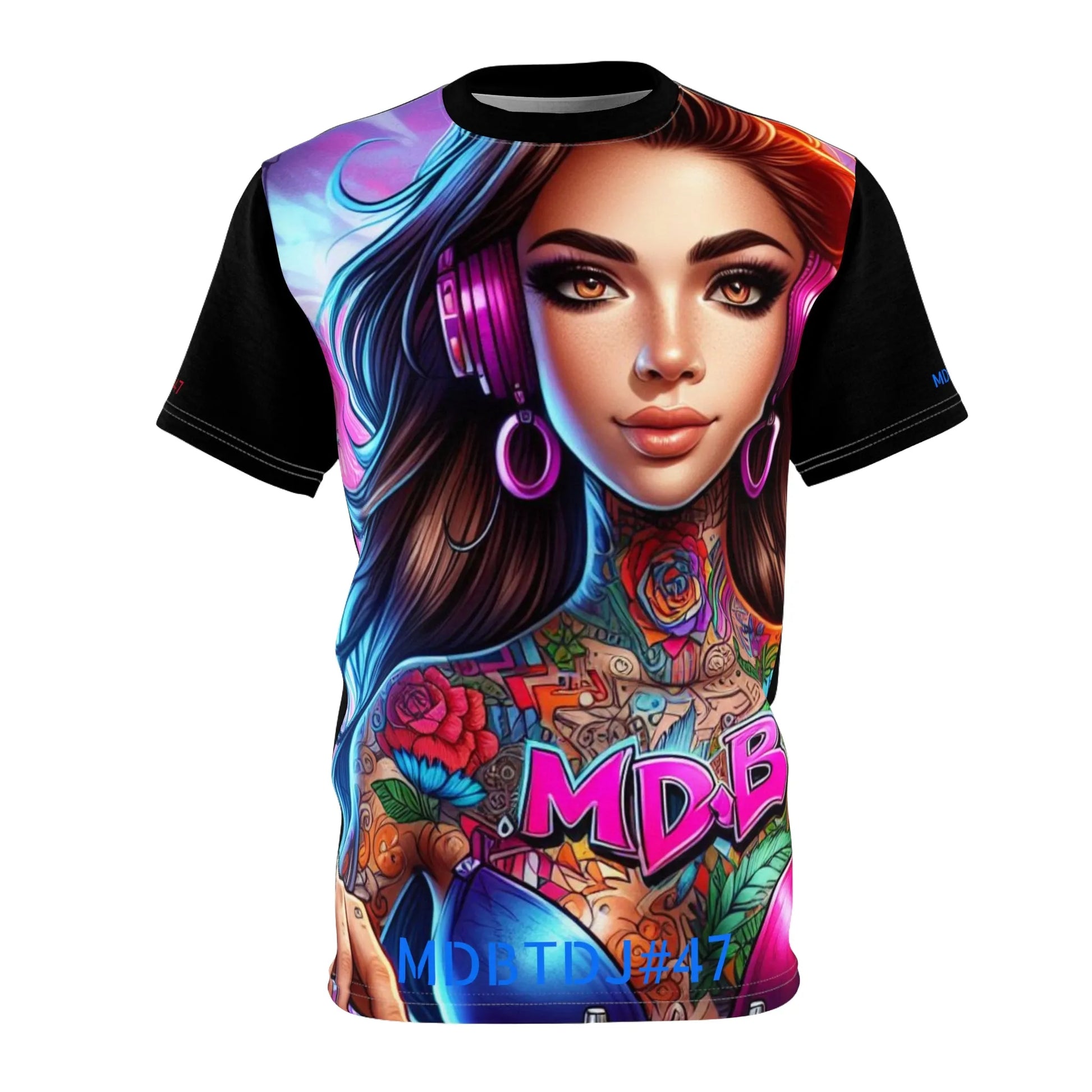 MDBTDJ#47 Premium Art Tee Shirt - Tattooed Dj's Limited Edition - Unisex, T-Shirt, T-Shirts, Tattooed Djs Shop