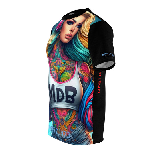 MDBTDJ#23 Premium Art Tee Shirt - Tattooed Dj's Limited Edition - Unisex, All Over Prints, Tattooed Djs Shop