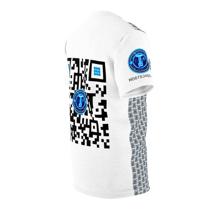 MDBTDJ#QR-W Unisex Cut & Sew Tee Tattooed Dj's Limited Edition, All Over Prints, Tattooed Djs Shop