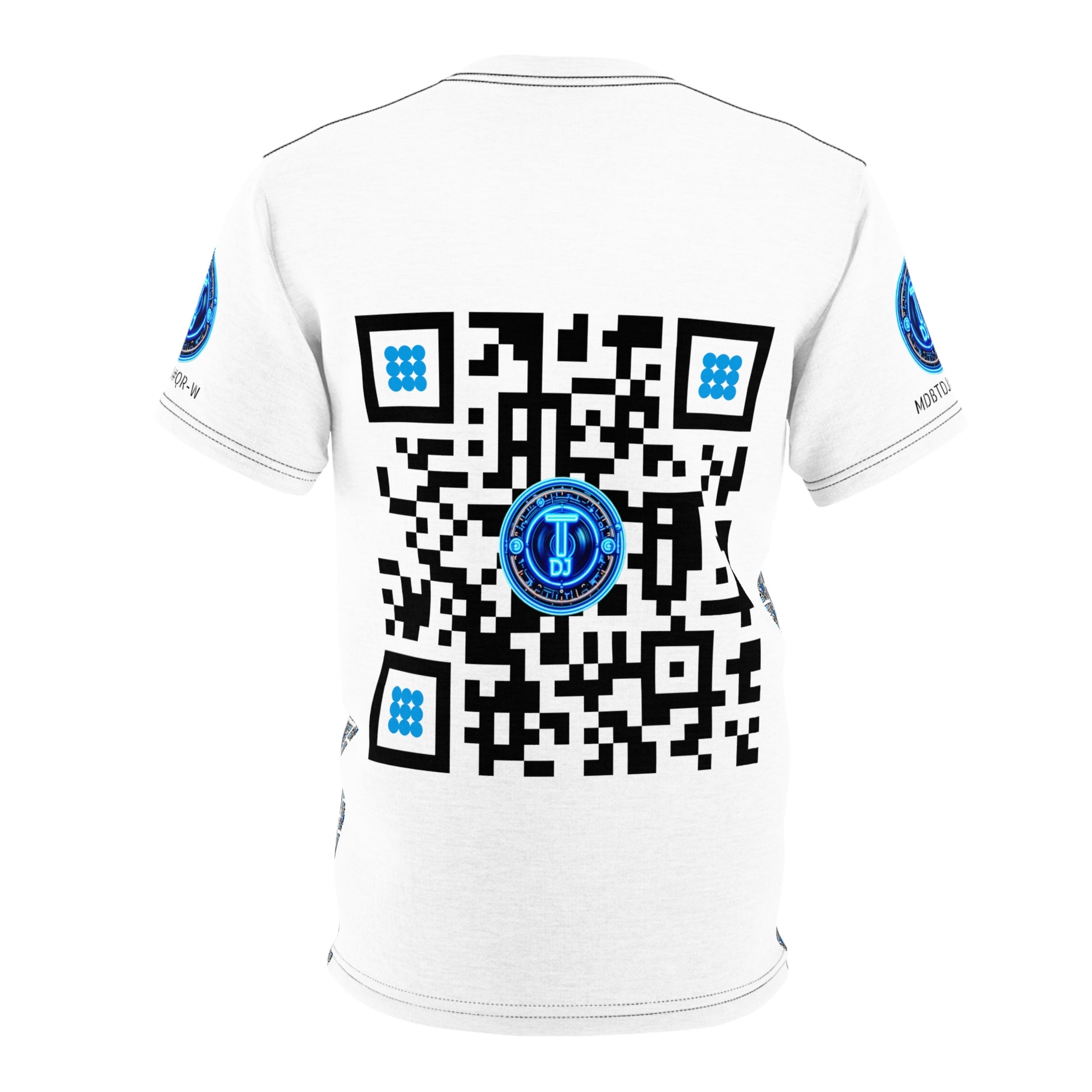 MDBTDJ#QR-W Unisex Cut & Sew Tee Tattooed Dj's Limited Edition, All Over Prints, Tattooed Djs Shop