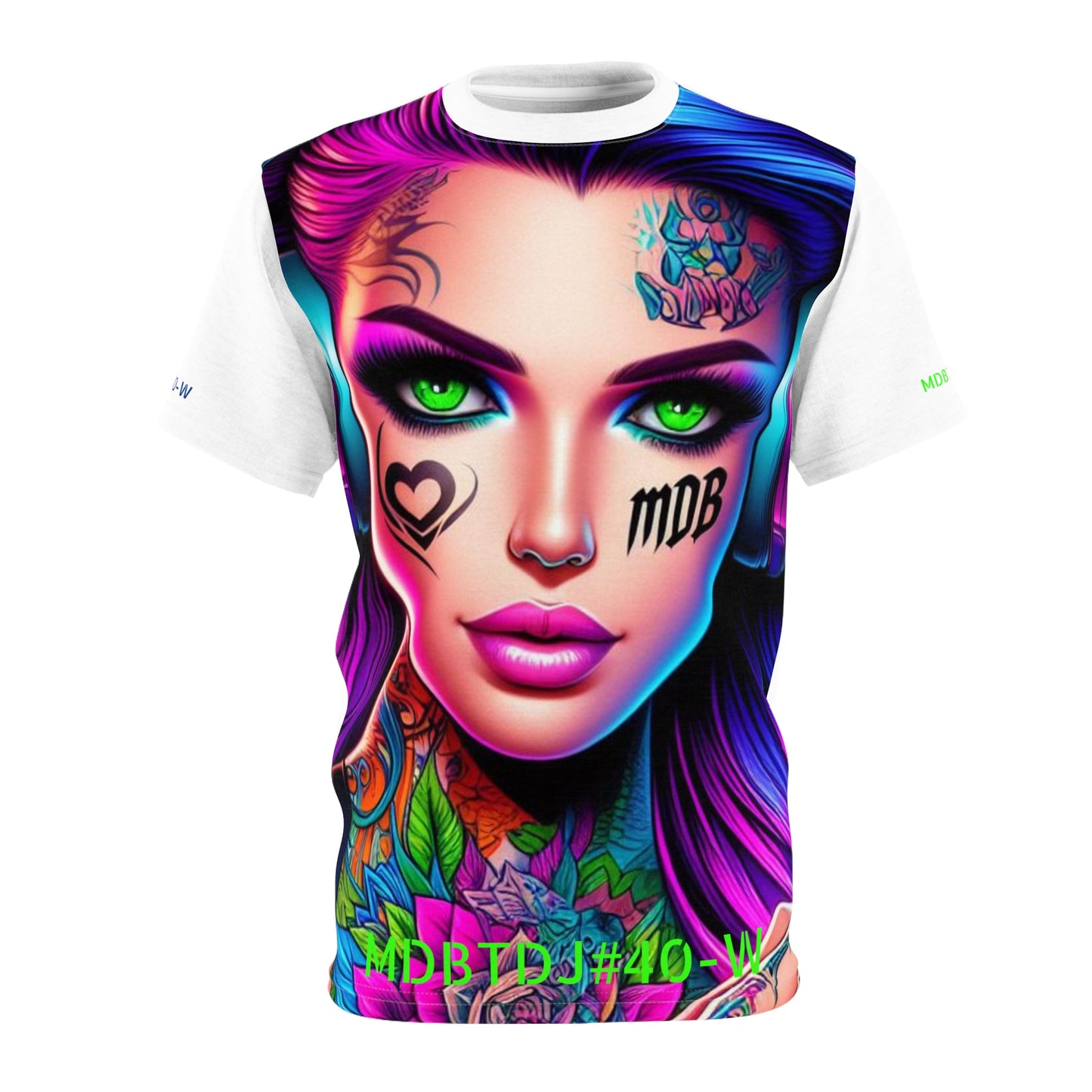 MDBTDJ#40-W Premium Art Tee Shirt - Tattooed Dj's Limited Edition - Unisex