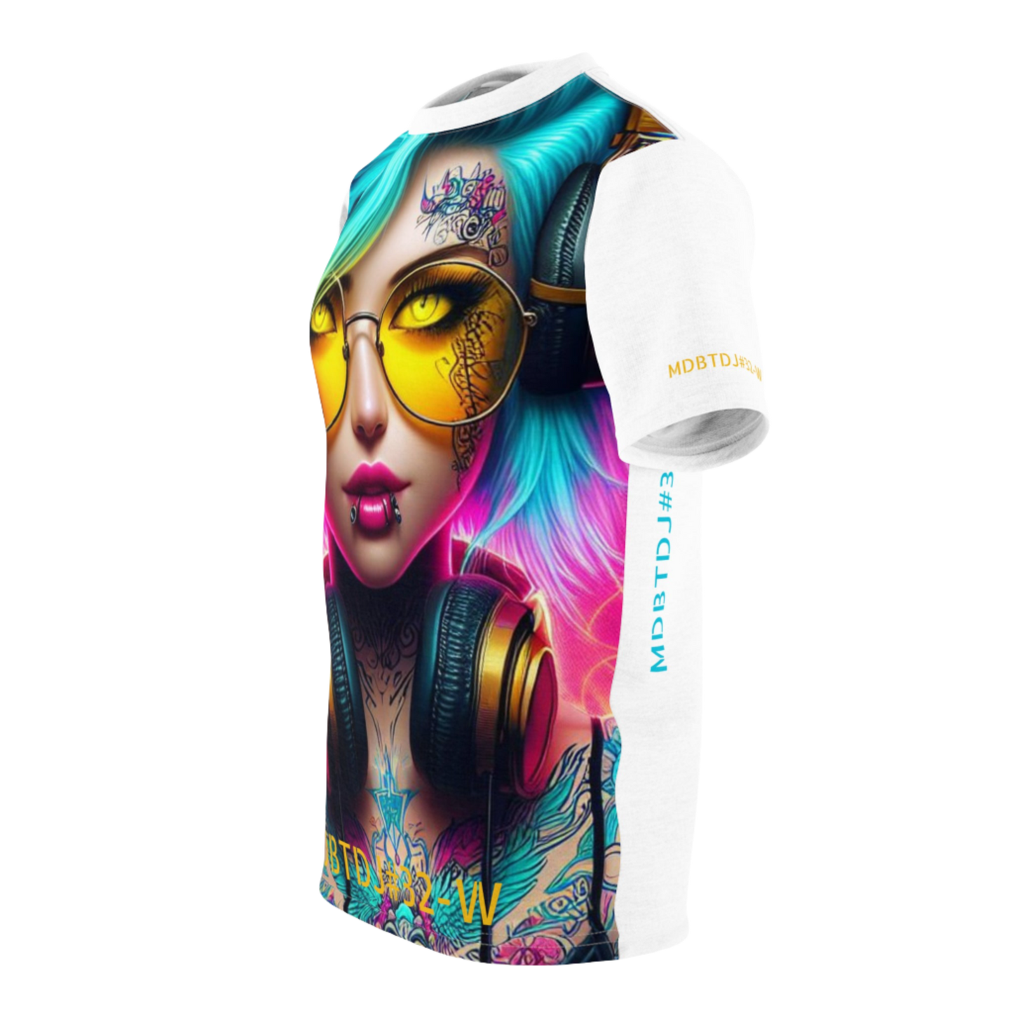 MDBTDJ#32-W Premium Art Tee Shirt - Tattooed Dj's Limited Edition - Unisex