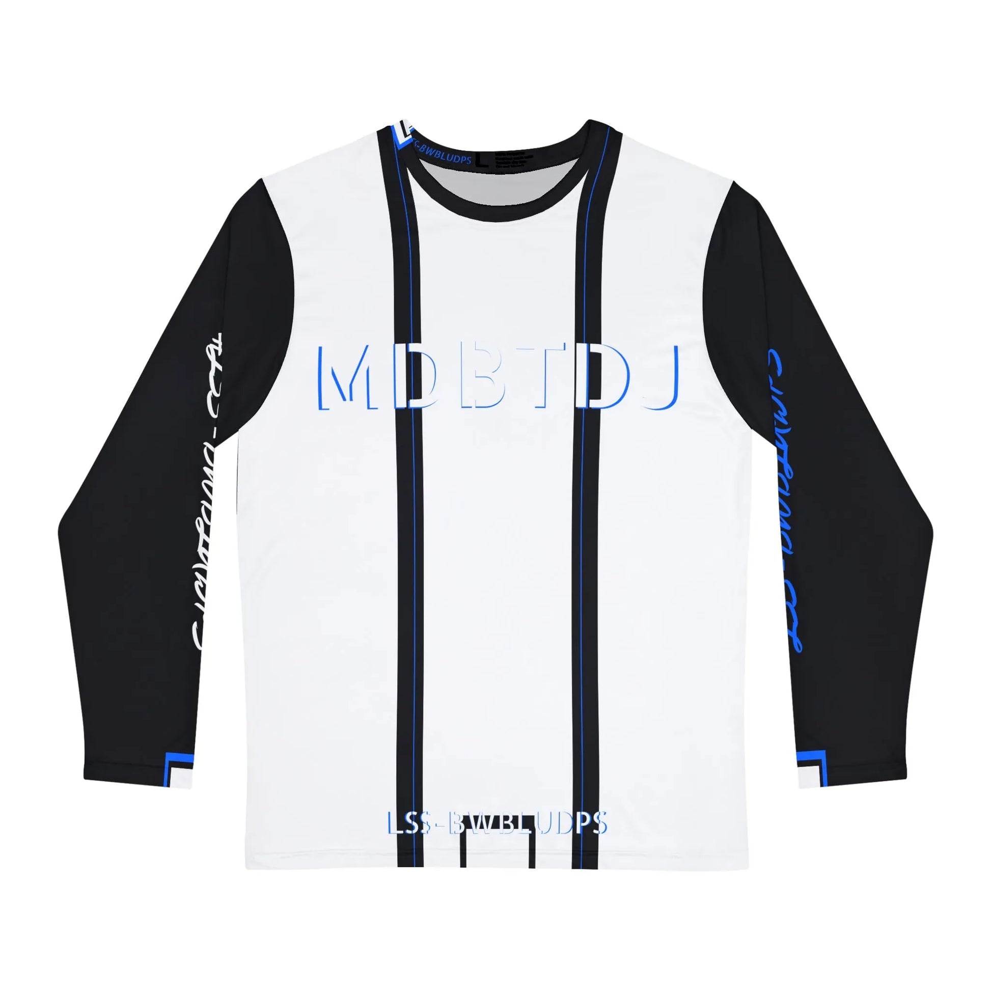 MDBTDJ#LSS-BWBLUDPS Men's Long Sleeve Shirt, Long Sleeve Shirt, Clothing Tops, Tattooed Djs Shop