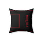 MDBTDJ#BRP Spun Polyester Square Pillow, Home Decor, Tattooed Djs Shop