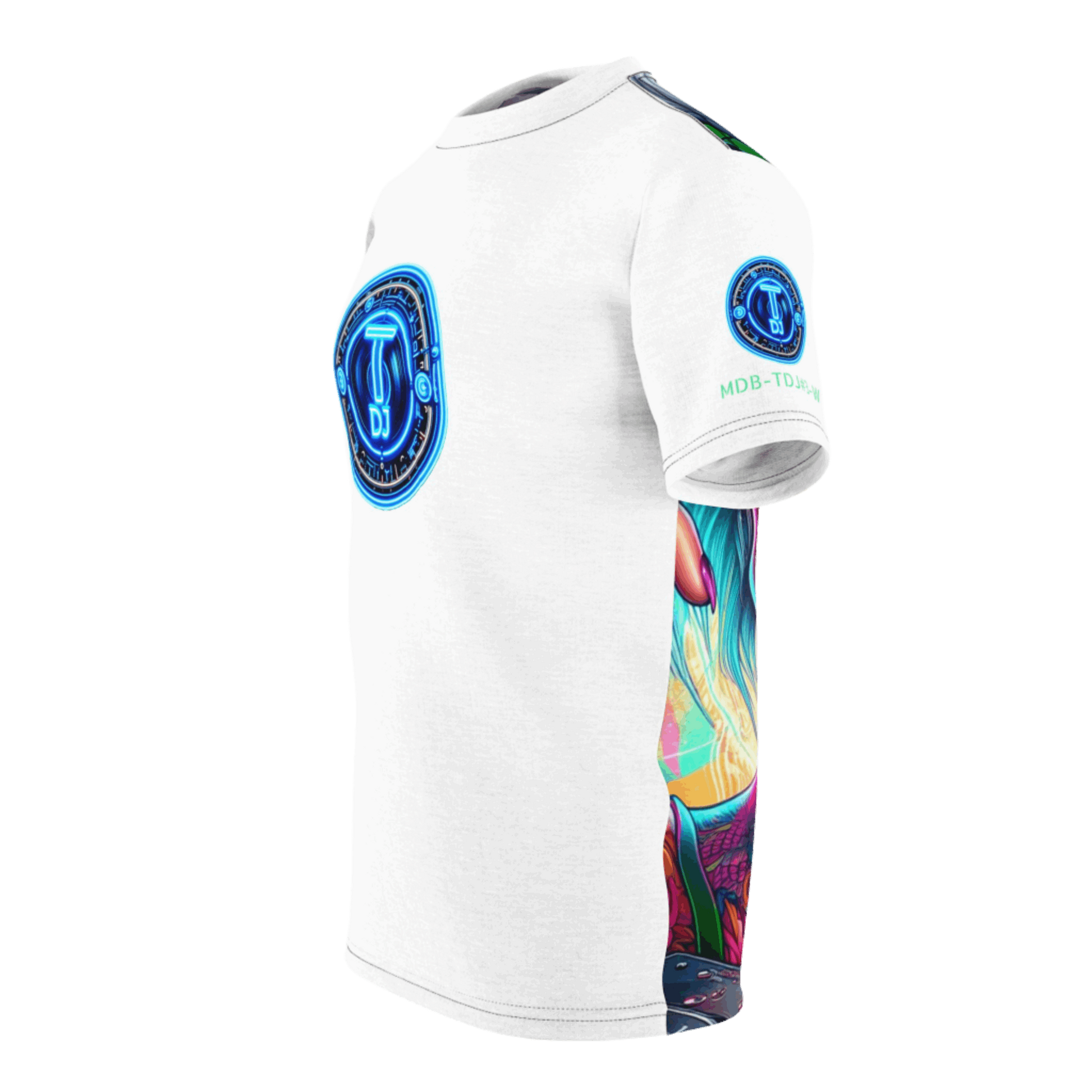 MDBTDJ#3-W Unisex Cut & Sew Tee Tattooed Dj's Limited Edition, All Over Prints, Uncategorized, Tattooed Djs Shop