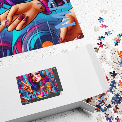 MDBTDJ#8 Puzzle (110, 252, 520, 1014-piece) Tattooed Dj's Limited Edition, Puzzle, Puzzles, Tattooed Djs Shop