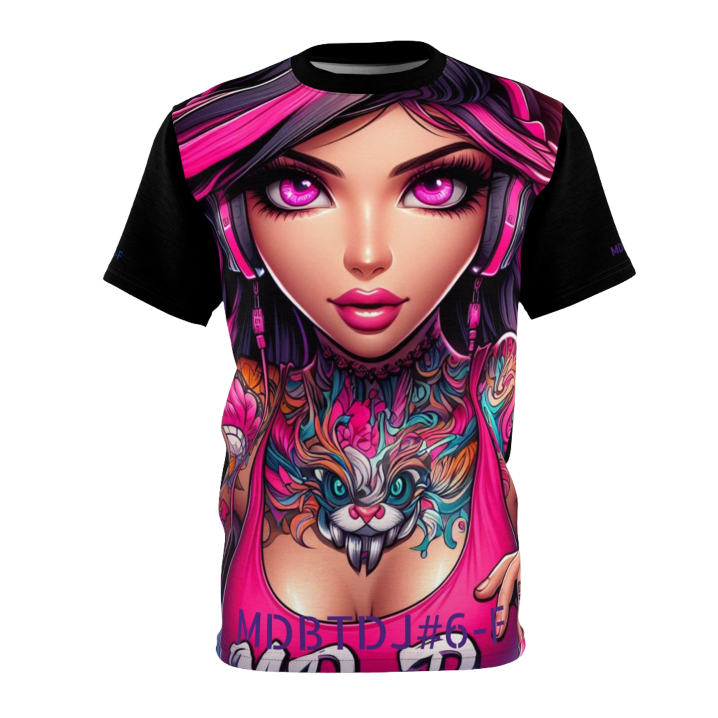 MDBTDJ#6-F Premium Art Tee Shirt - Tattooed Dj's Limited Edition - Unisex