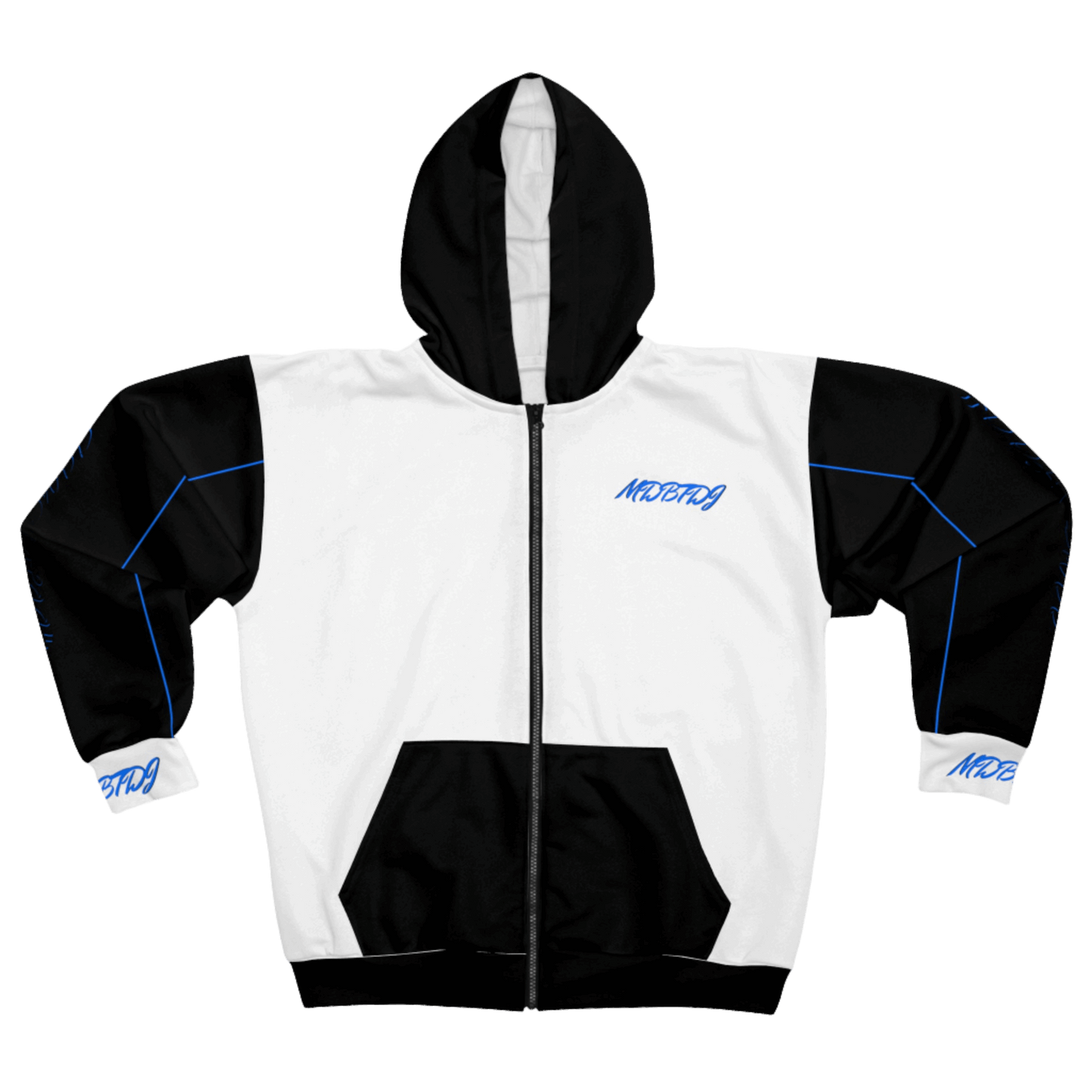 MDBTDJ#BBLUPSWBB Unisex Zip Up Hoodie