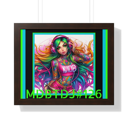 MDBTDJ#126 20x16 Tattooed Dj's LE Framed Horizontal Poster Wall Decor, Poster, Tattooed Djs Shop