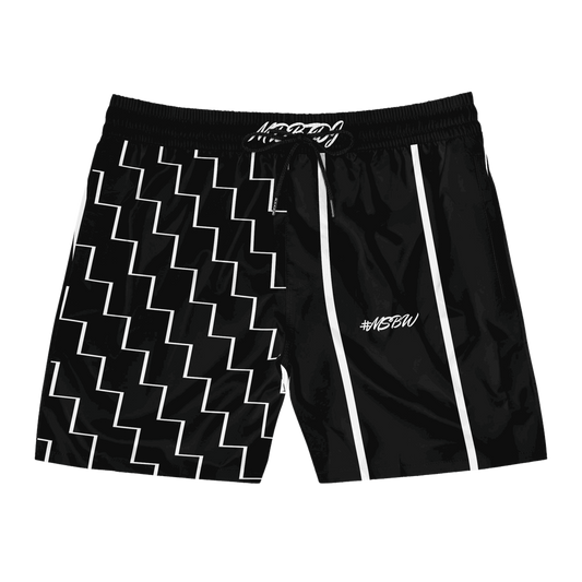 MDBTDJ#MSBW Men's Mid-Length Swim Shorts, All Over Prints, Tattooed Djs Shop