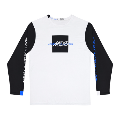 MDBTDJ#LLS-AJWBLU Premium Men's Long Sleeve Shirt, Long Sleeve Shirt, Clothing Tops, Tattooed Djs Shop