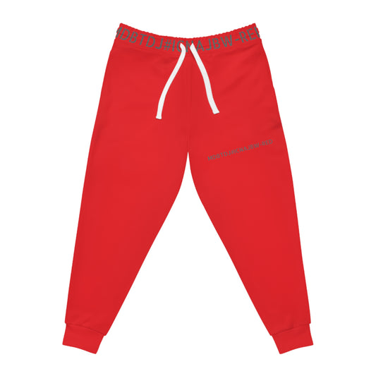 MDBTDJ#ICNAJBW-RED Athletic Joggers