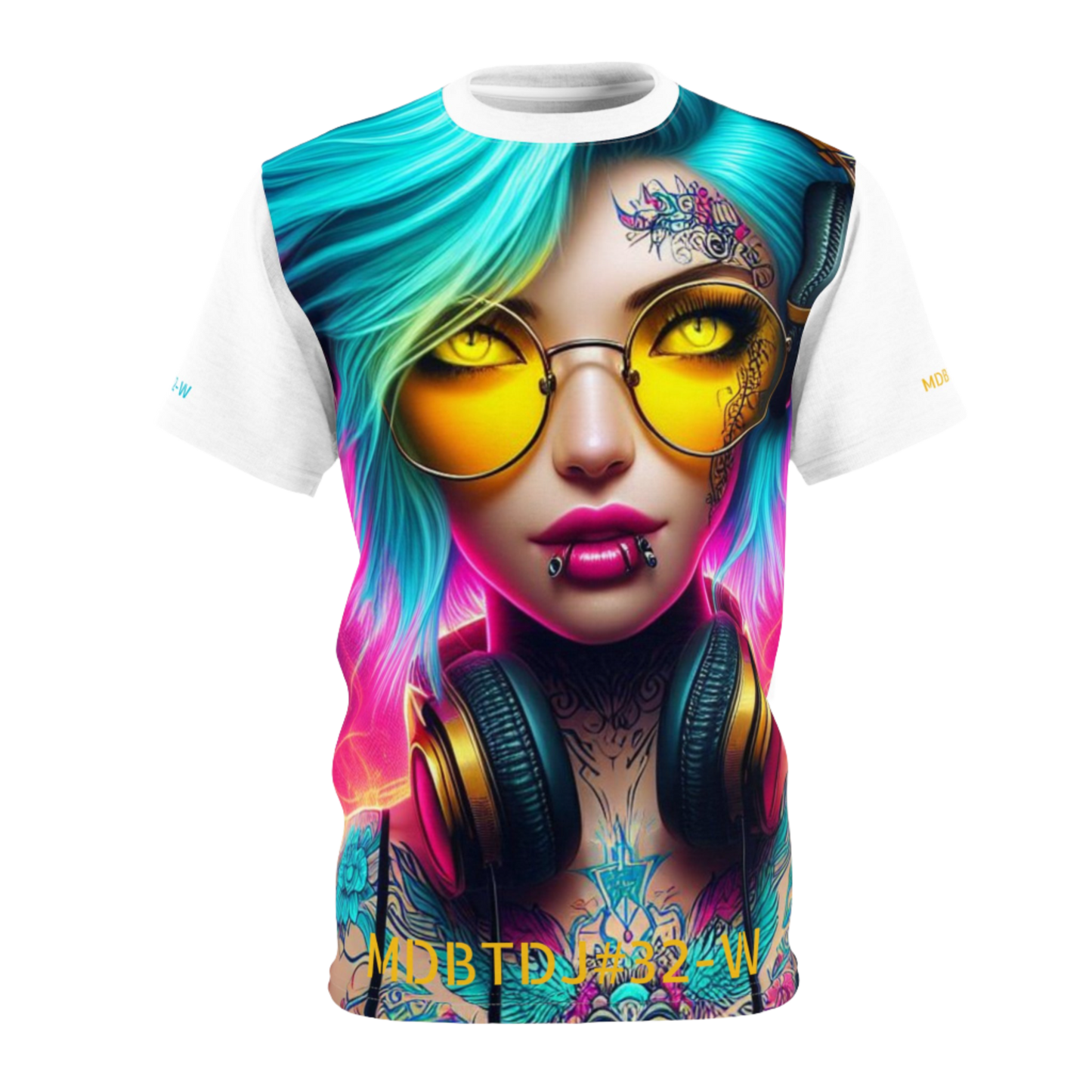 MDBTDJ#32-W Premium Art Tee Shirt - Tattooed Dj's Limited Edition - Unisex