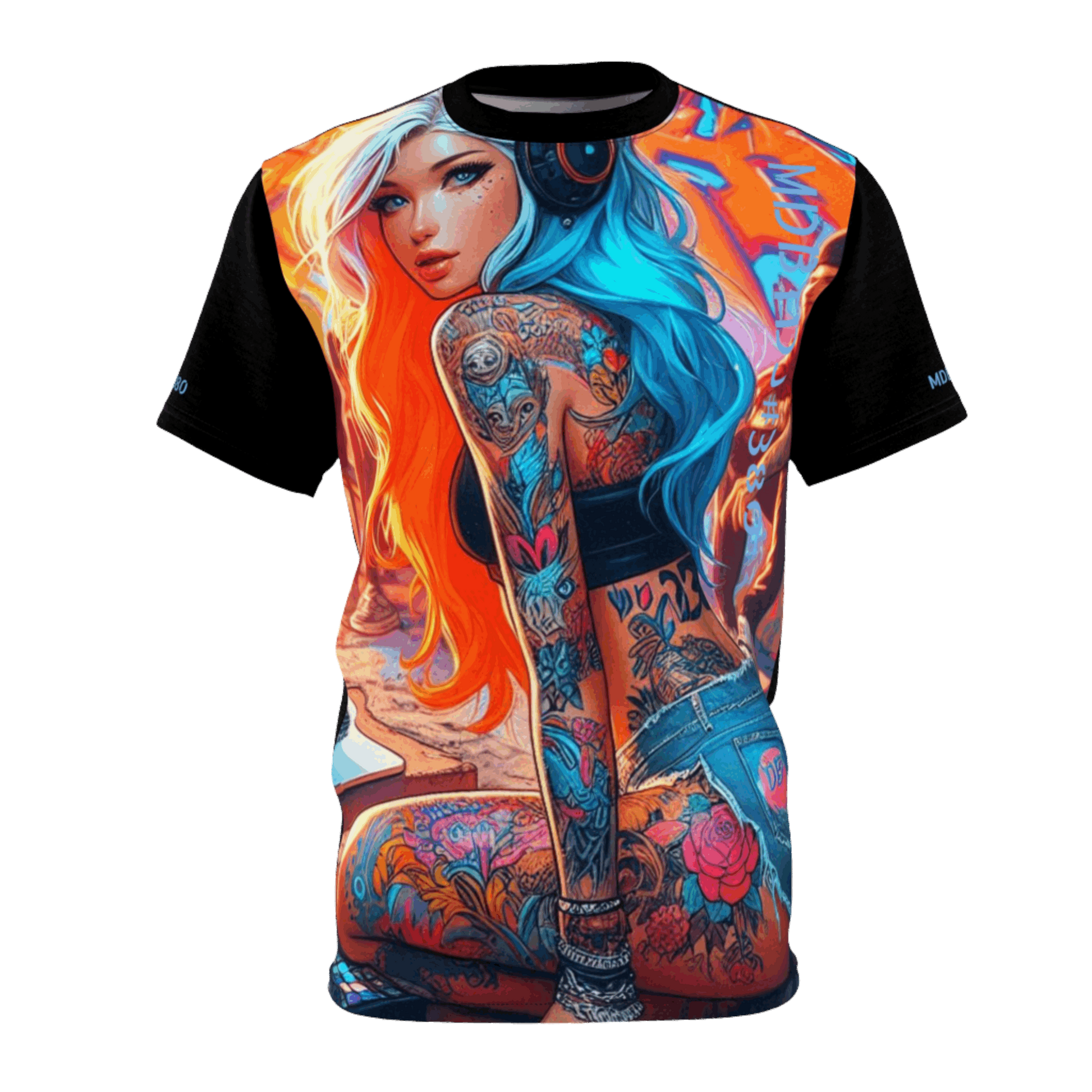 MDBTDJ#380 Unisex Cut & Sew Tee Tattooed Dj's Limited Edition, All Over Prints, Uncategorized, Tattooed Djs Shop