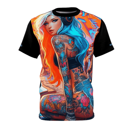 MDBTDJ#380 Unisex Cut & Sew Tee Tattooed Dj's Limited Edition, All Over Prints, Uncategorized, Tattooed Djs Shop