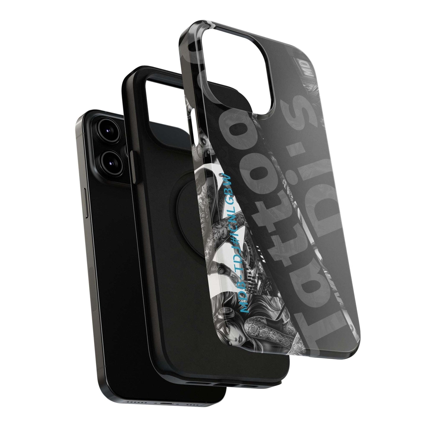 MDB-TDJ#ICNLGBW Impact-Resistant Phone Case Tattooed DJ's Limited Edition Fits Most