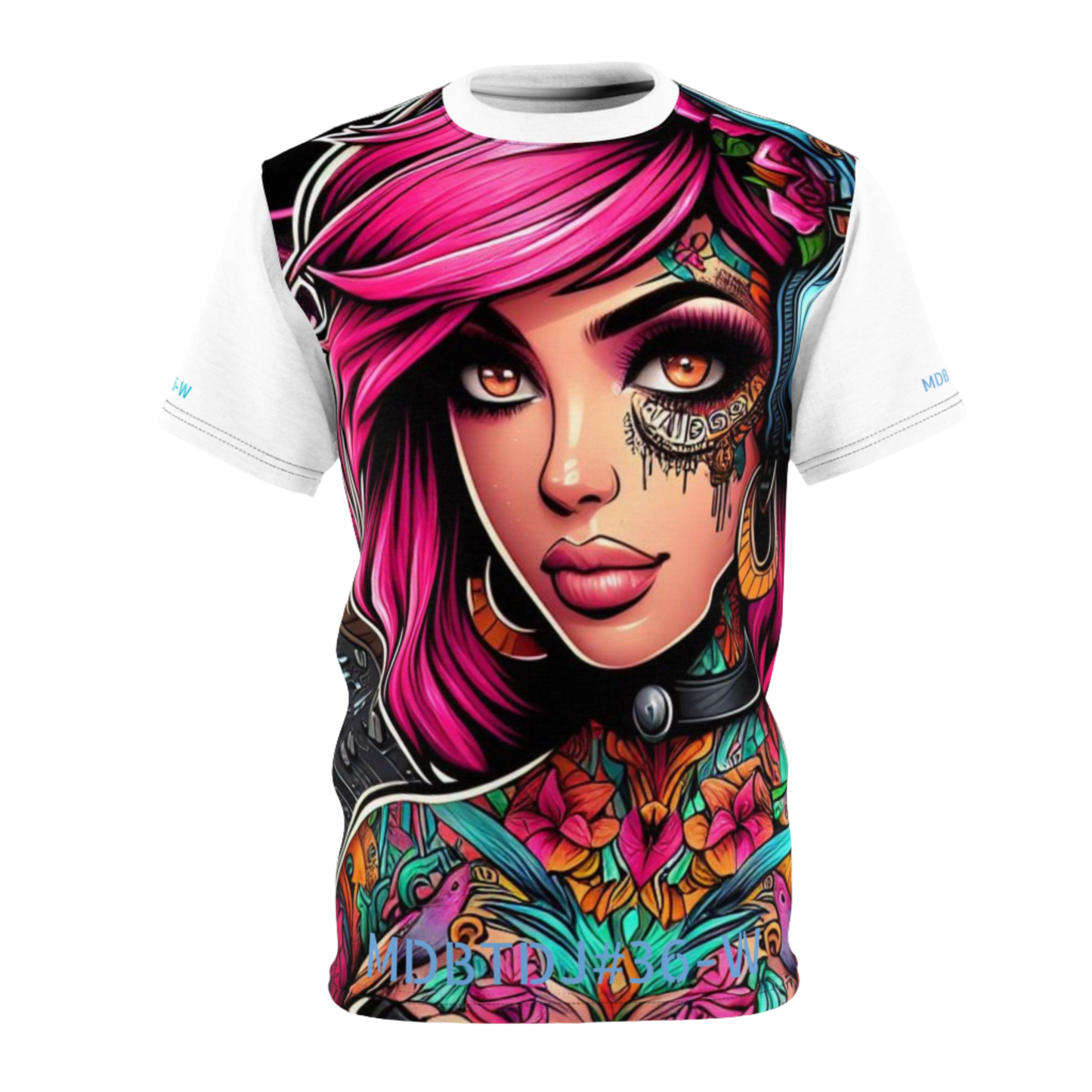 MDBTDJ#36-W Premium Art Tee Shirt - Tattooed Dj's Limited Edition - Unisex