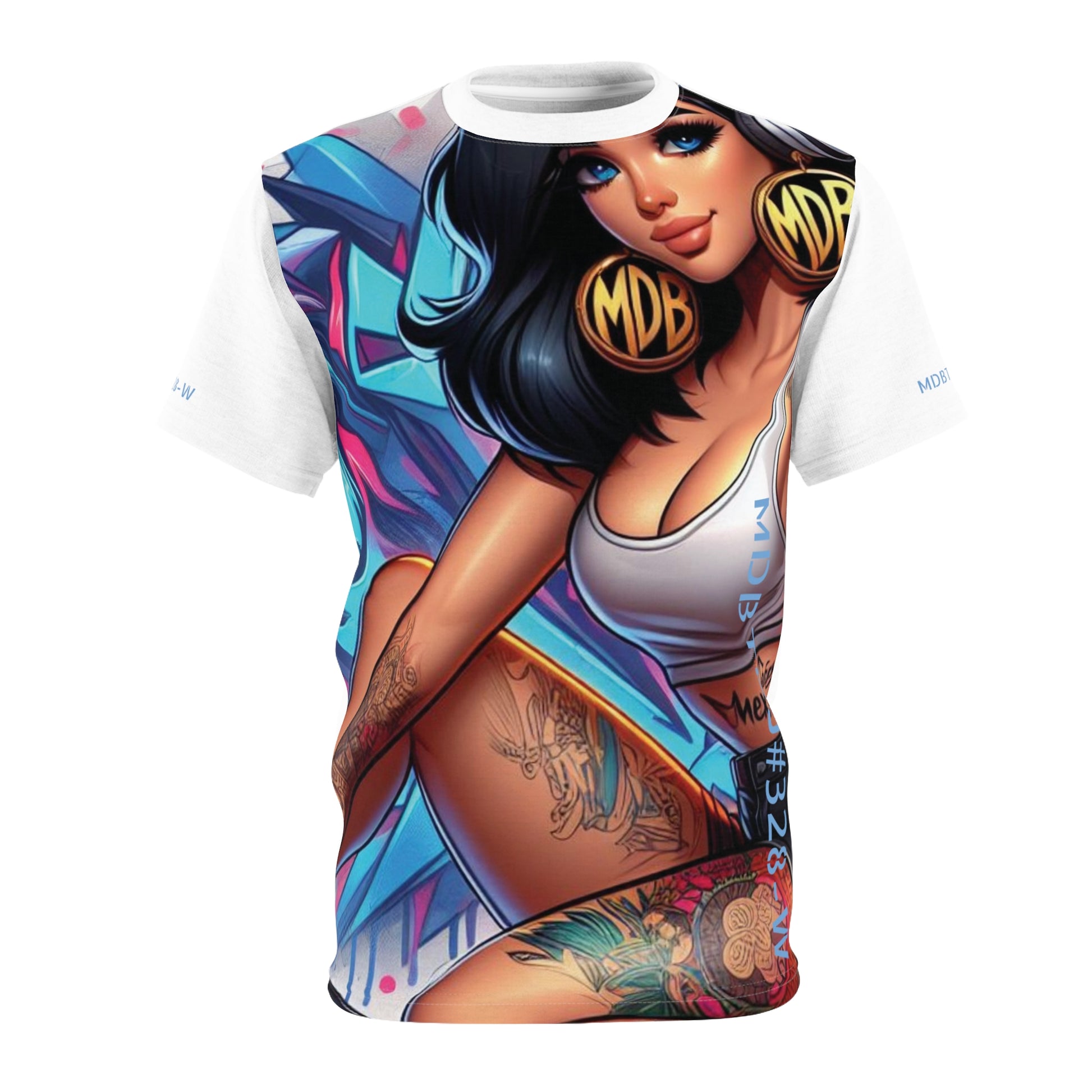 MDBTDJ#328-W Premium Tee Shirt - Unisex Tattooed Dj's Limited Edition, T-Shirt, Clothing Tops, Tattooed Djs Shop