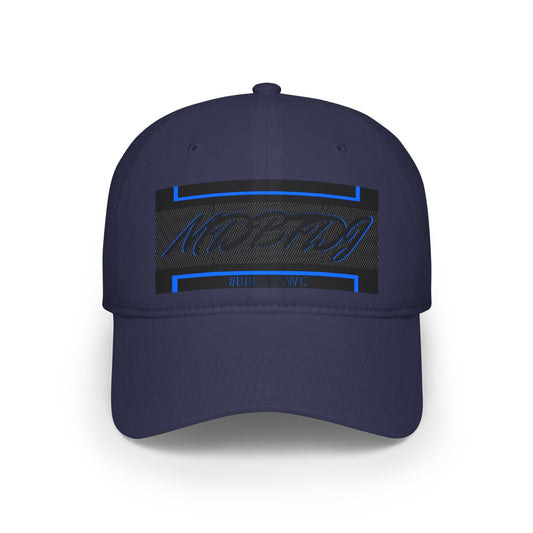MDBTDJ #BBLUBSWC Navy - Low Profile Baseball Cap, Hats, Hats, Tattooed Djs Shop