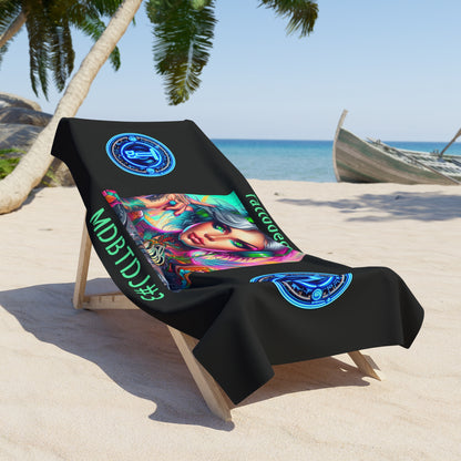 MDBTDJ#3 Beach Towel Tattooed Dj's Limited Edition, Home Decor, Apparel & Accessories, Tattooed Djs Shop