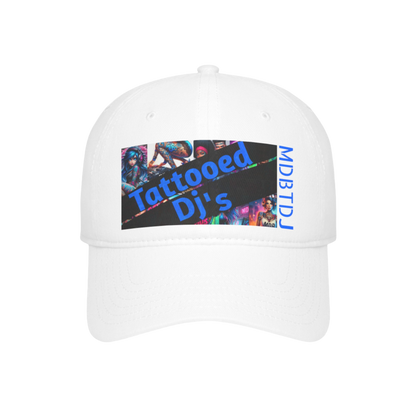 MDBTDJ#FPLCC White- Low Profile Baseball Cap Tattooed Dj's Limited Edition