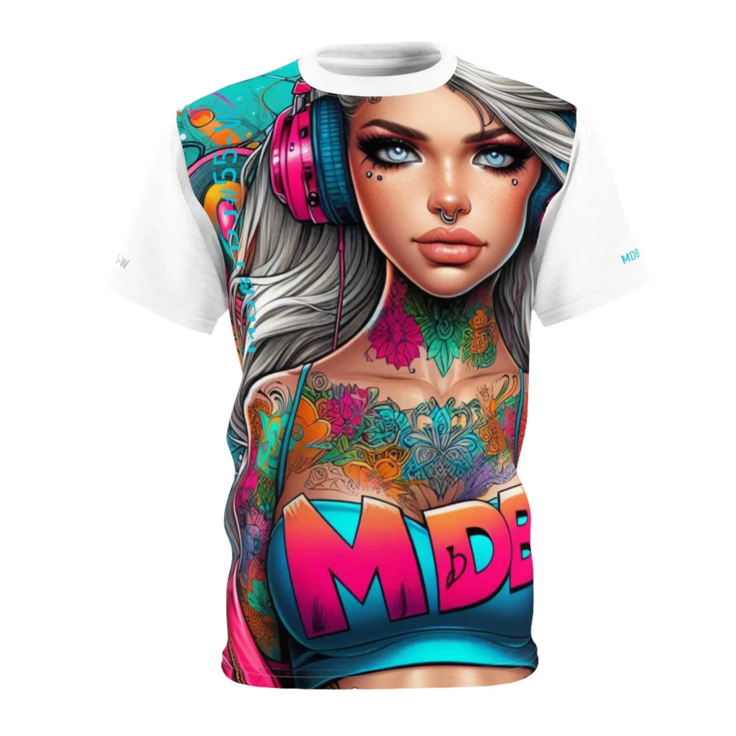 MDBTDJ#55-W Premium Art Tee Shirt - Tattooed Dj's Limited Edition - Unisex