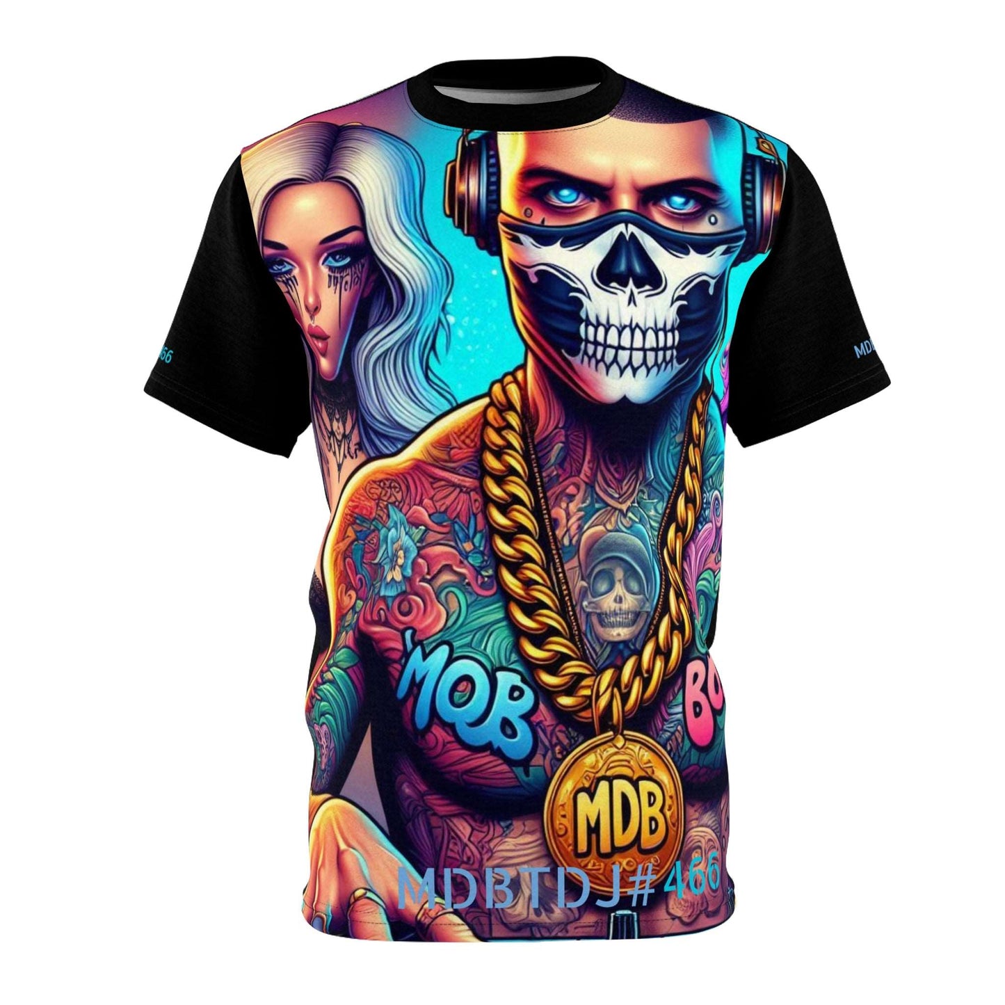 MDBTDJ#466 Unisex Cut & Sew Tee Tattooed Dj's Limited Edition, All Over Prints, Tattooed Djs Shop