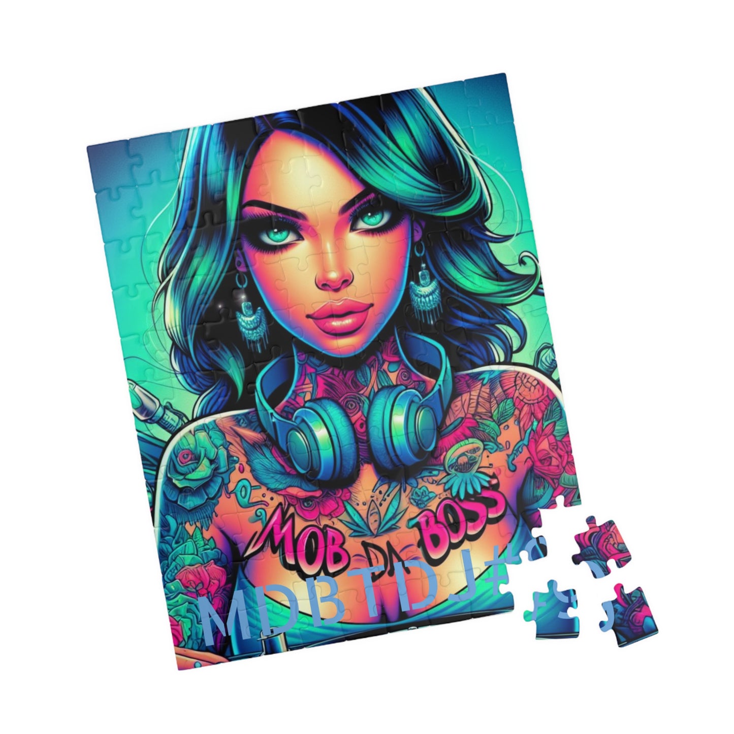 MDBTDJ#9 Puzzle (110, 252, 520, 1014-piece) Tattooed Dj's Limited Edition, Puzzle, Puzzles, Tattooed Djs Shop