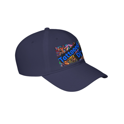 MDBTDJ#LPBCOG Navy - Low Profile Baseball Cap Tattooed Dj's Limited Edition, Hats, Headwear, Tattooed Djs Shop
