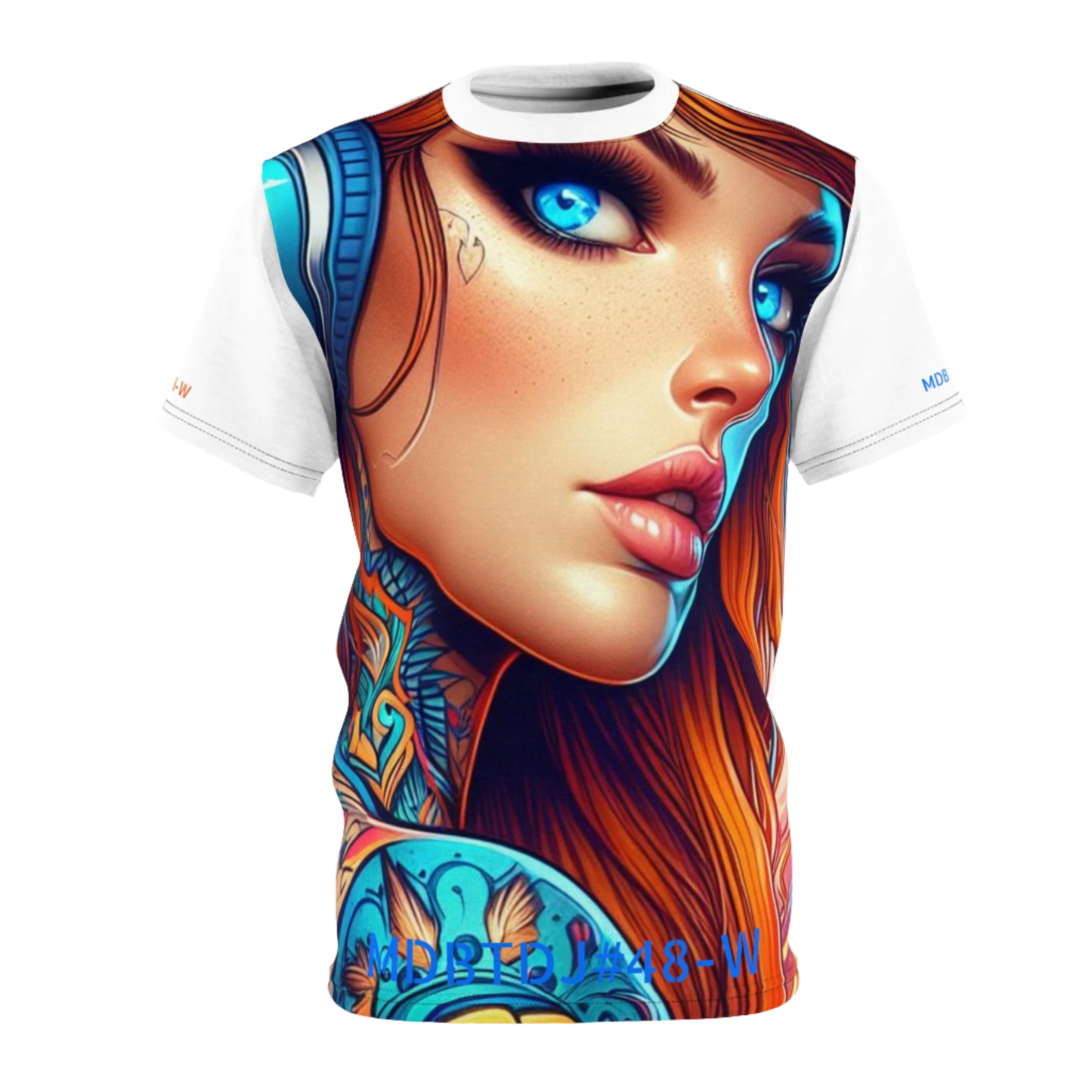 MDBTDJ#48-W Premium Art Tee Shirt - Tattooed Dj's Limited Edition - Unisex