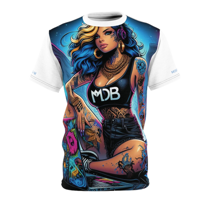 MDBTDJ#433-W Premium Art Tee Shirt - Unisex Tattooed Dj's Limited Edition