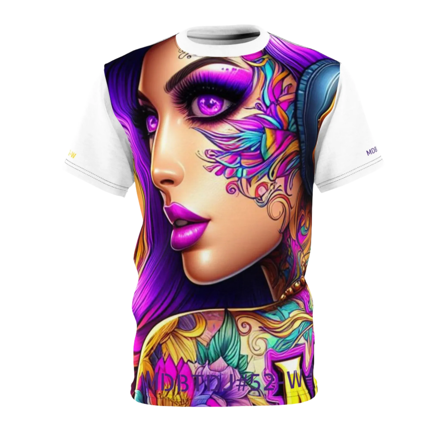 MDBTDJ#52-W Premium Art Tee Shirt - Tattooed Dj's Limited Edition - Unisex