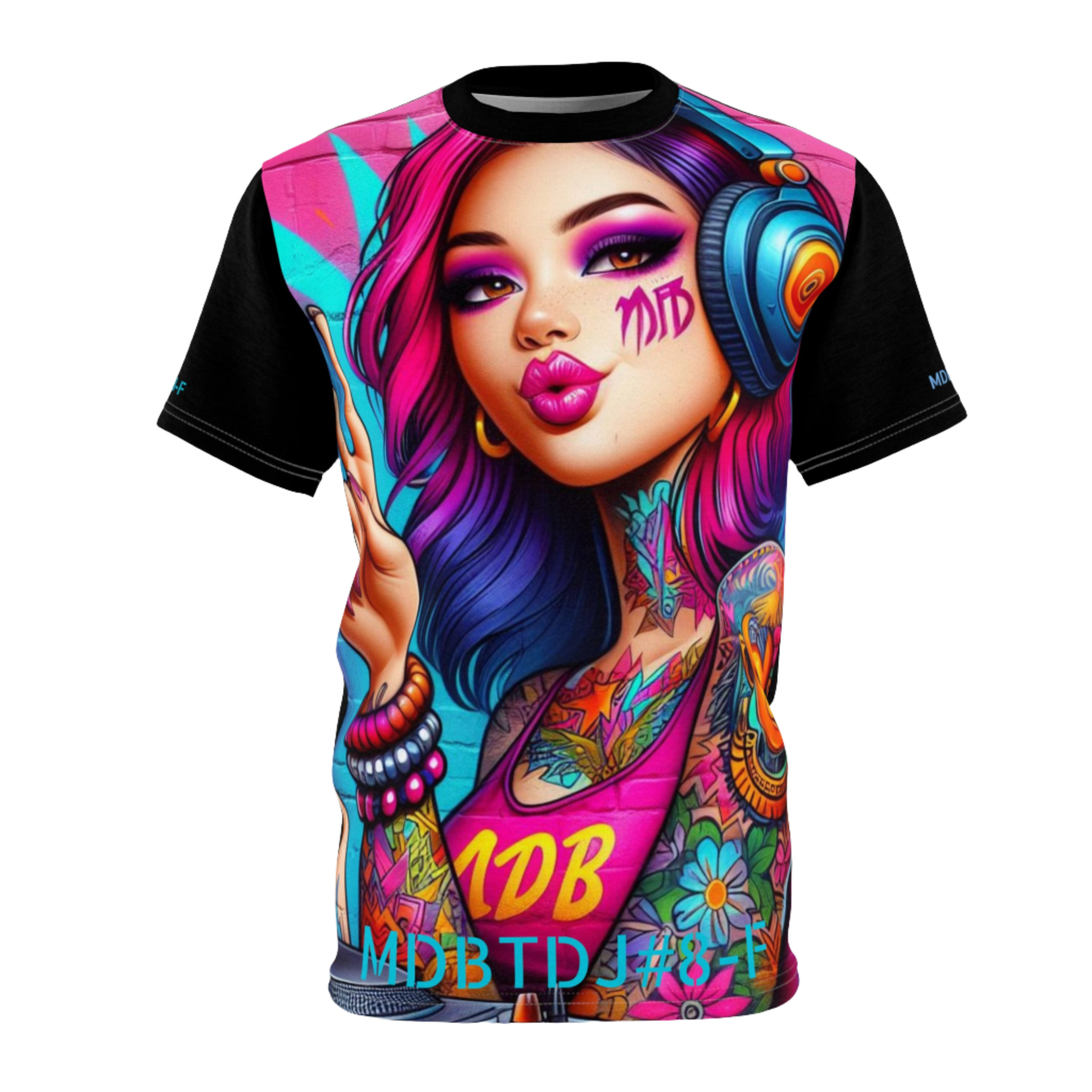 MDBTDJ#8-F Premium Tee Shirt - Tattooed Dj's Limited Edition - Unisex, T-Shirt, Clothing Tops, Tattooed Djs Shop