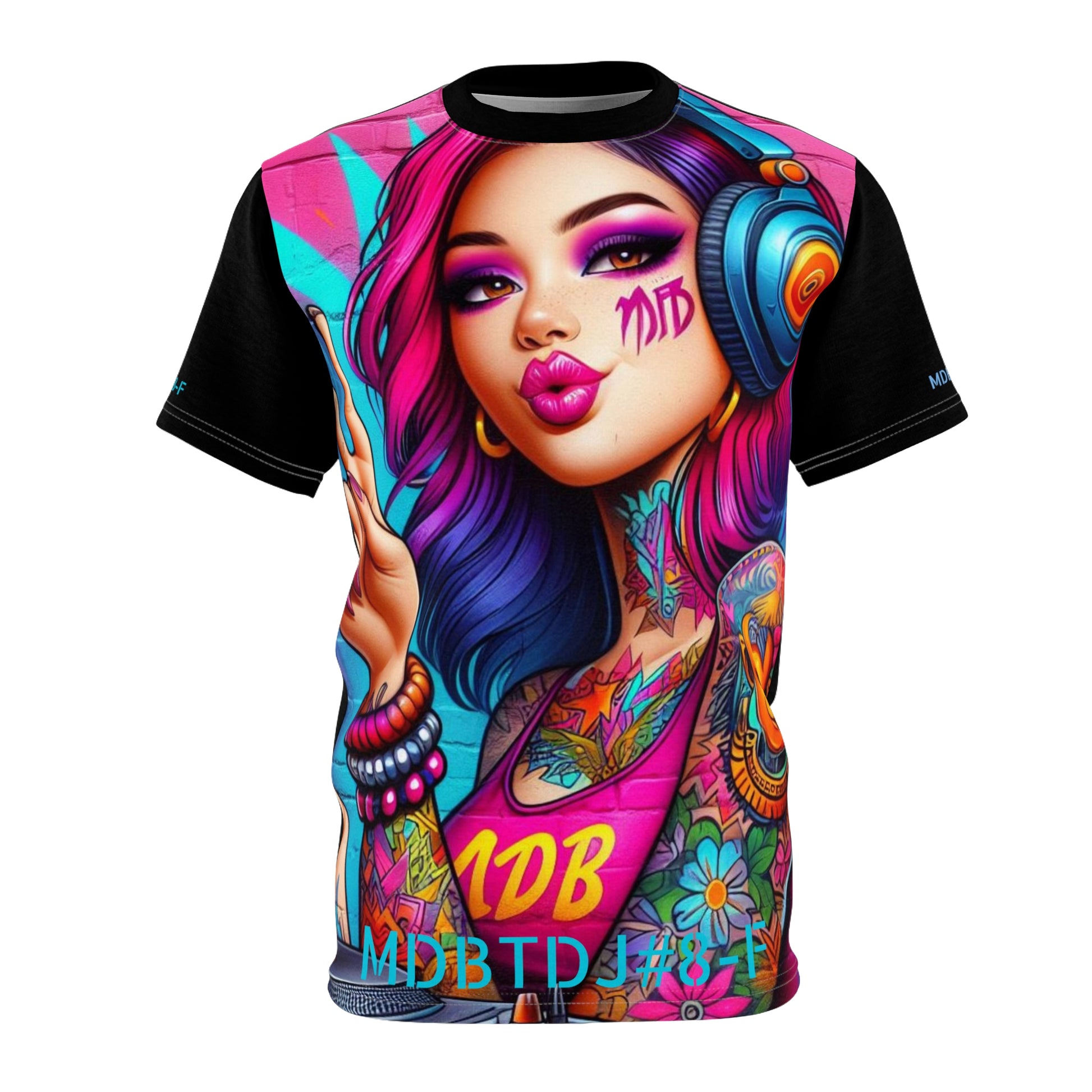 MDBTDJ#8-F Premium Tee Shirt - Tattooed Dj's Limited Edition - Unisex, T-Shirt, Clothing Tops, Tattooed Djs Shop