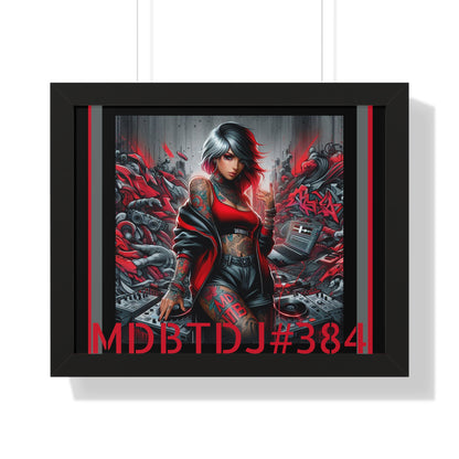 MDBTDJ#384 20x16 Tattooed Dj's LE Framed Horizontal Poster Wall Decor