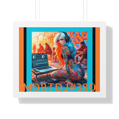 MDBTDJ#380 20x16 Tattooed Dj's LE Framed Horizontal Poster Wall Decor