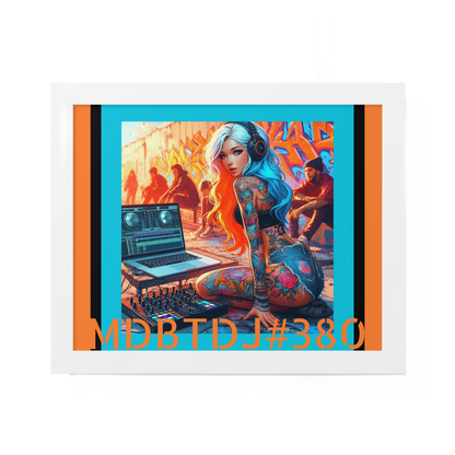 MDBTDJ#380 20x16 Tattooed Dj's LE Framed Horizontal Poster Wall Decor