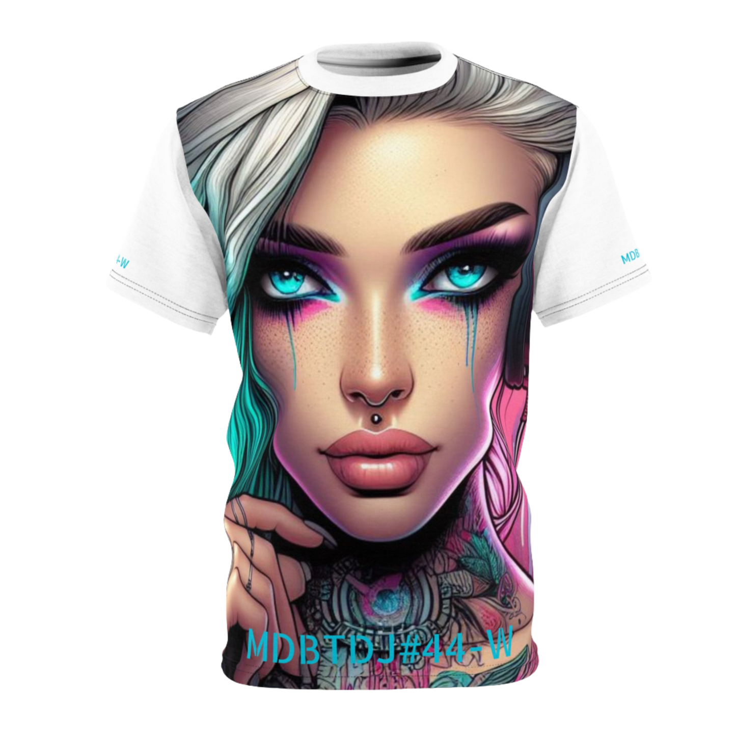 MDBTDJ#44-W Premium Art Tee Shirt - Tattooed Dj's Limited Edition - Unisex