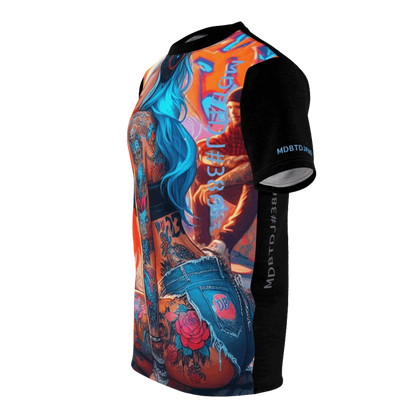 MDBTDJ#380 Unisex Cut & Sew Tee Tattooed Dj's Limited Edition, All Over Prints, Uncategorized, Tattooed Djs Shop